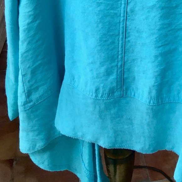 dressy Chico's aqua blue jacket - Picture 12 of 12